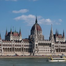 The Hungarian Parliament seen from the Fishermen's Bastion (near Matthias Church)